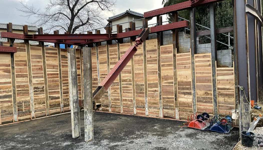 某住宅基礎の掘削工事